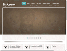 Tablet Screenshot of cavapoopuppiesplace.com